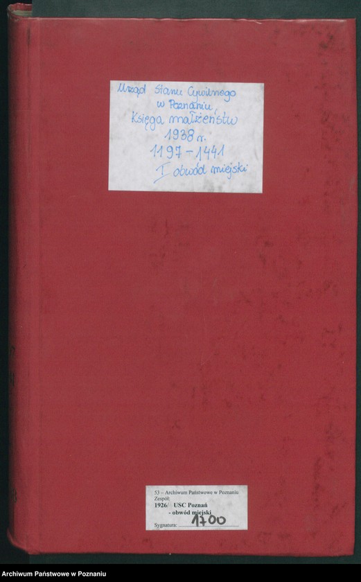Obraz 2 z jednostki "Księga miejscowa małżeństw tom V [Rejestr główny małżeństw]"