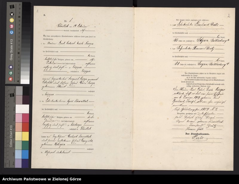 image.from.unit.number "Heirats-Haupt-Register Standesamt Sagan Land"