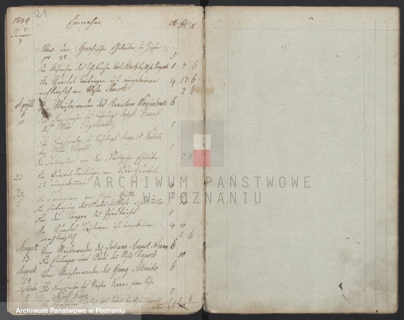 Obraz 13 z jednostki "[Księga kasowa cechu szewców w Lesznie]"