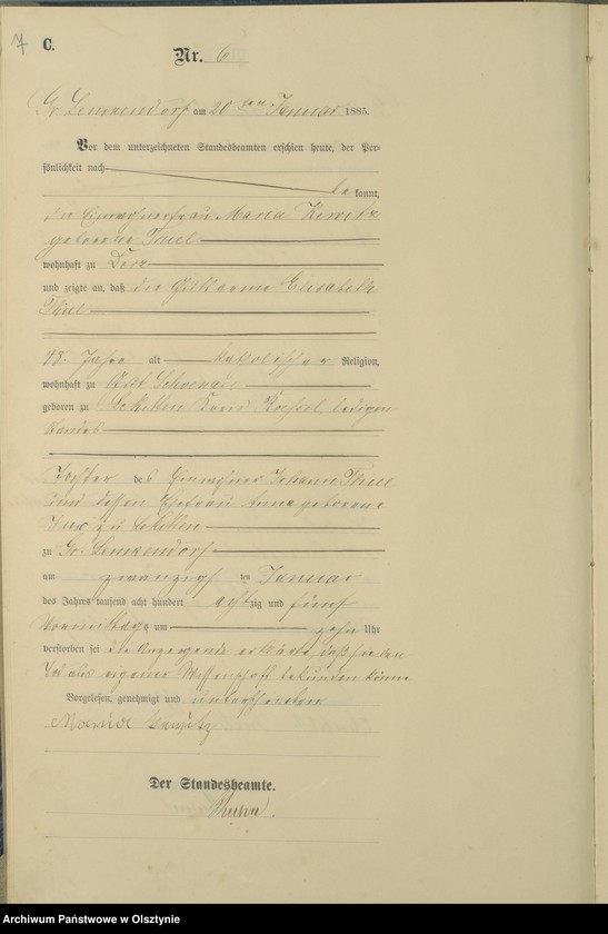 image.from.unit.number "Sterbe-haupt-Register Nr 1 - 101"