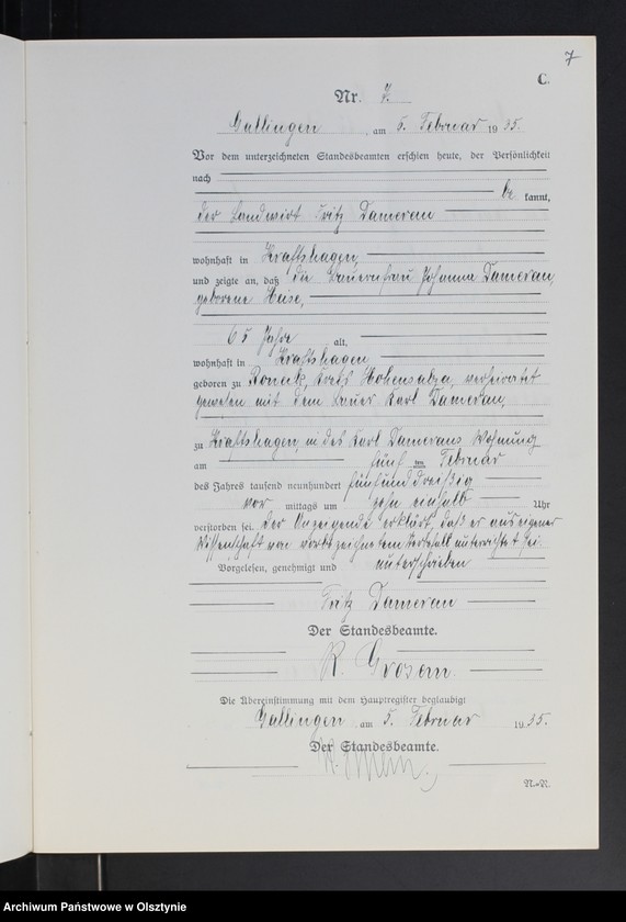 image.from.unit.number "Sterbe-Neben-Register Nr 1 - 26 [ Księga zgonów - wtóropis ]"