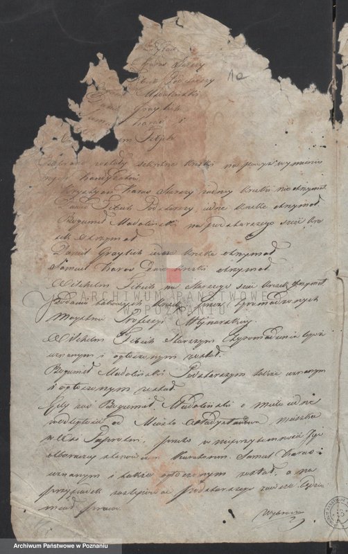 image.from.unit.number "Księga zgromadzenia kunsztu młynarskiego w mieście Władysławowie tycząca się zapisania uczniów ..."
