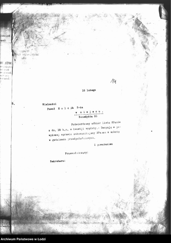 Obraz 18 z jednostki "Główny Komitet Obywatelski [Korespondencja z władzami niemieckimi dot. uregulowania należności za rekwizycje na rzecz wojska]"