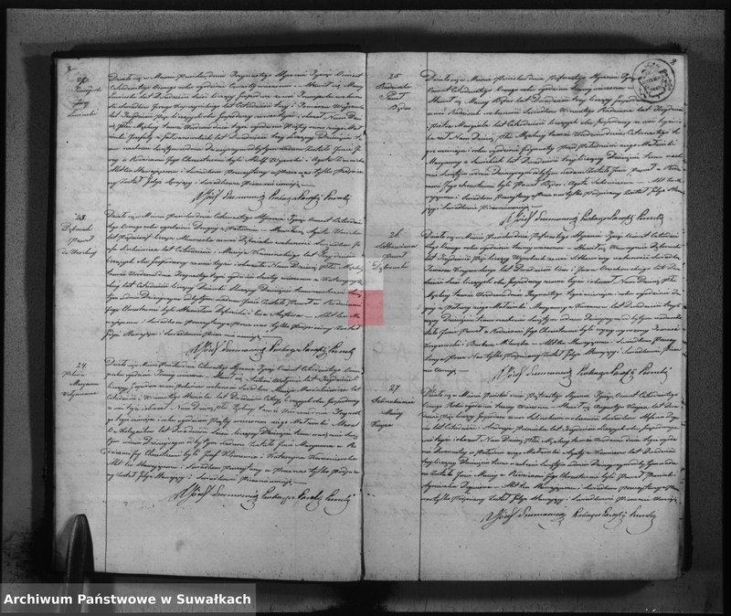 image.from.unit.number "Księga duplikat urodzonych, zaślubionych i umarłych w parafii katolickiej Puńsk na rok 1848"