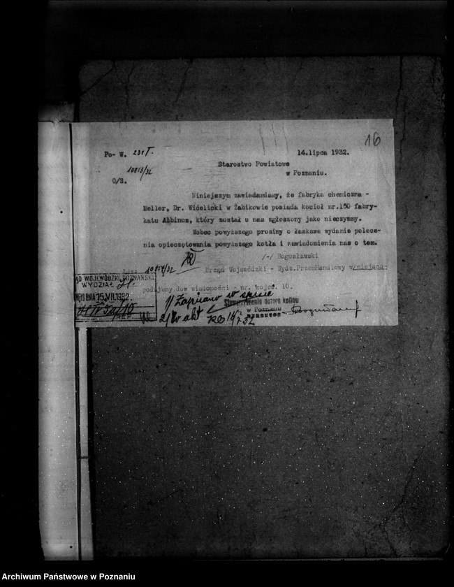 Obraz 20 z jednostki "Wytwórnia Chemiczna Firmy Donat i Meller w Źabikowie powiat poznański nr woj. 10"