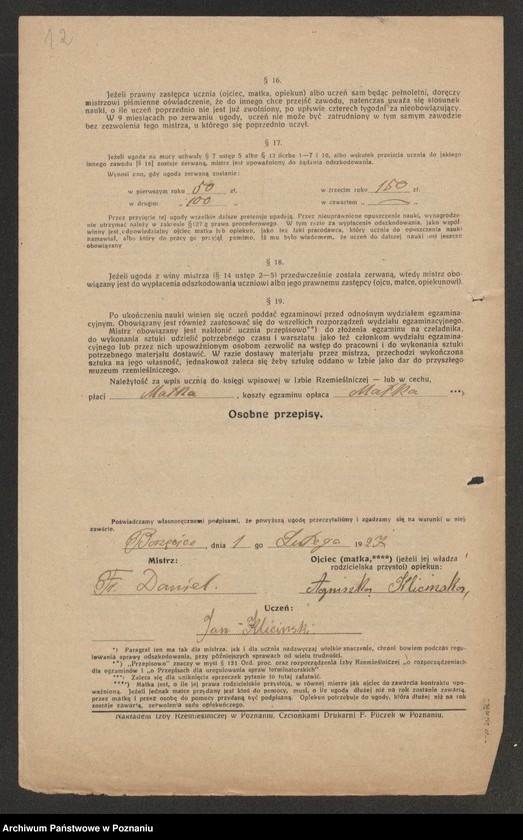 image.from.unit.number "Wolny cech krawiecki w Koźminie. Ugody nie ezgaminowanych"