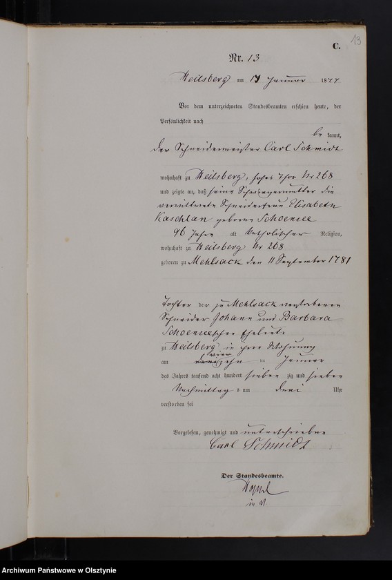 image.from.unit.number "Sterbe-Haupt-Register Nr 1 - 164"