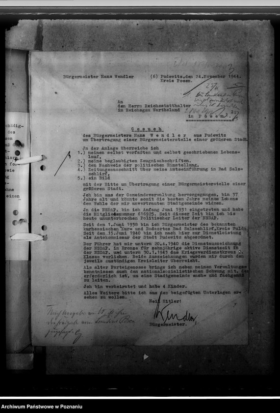 Obraz 7 z jednostki "Wendler, Hans - komisarz obwodowy"