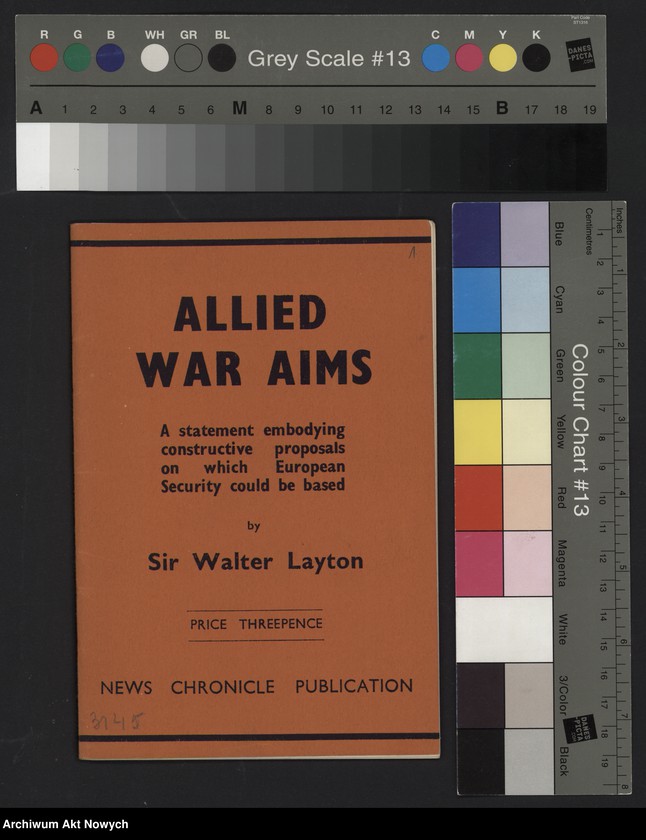 Obraz 3 z jednostki ""Allied War Aias" by Sir Walter Layton (Broszura wydana przez "News Chronicle Publication")"