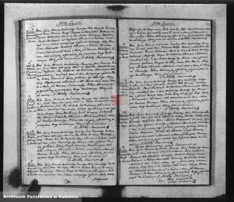 image.from.unit.number "Akta Stanu Cywilnego Parafii Zakrzów Urodzeń, Małżeństw, Zejścia na Rok 1824"