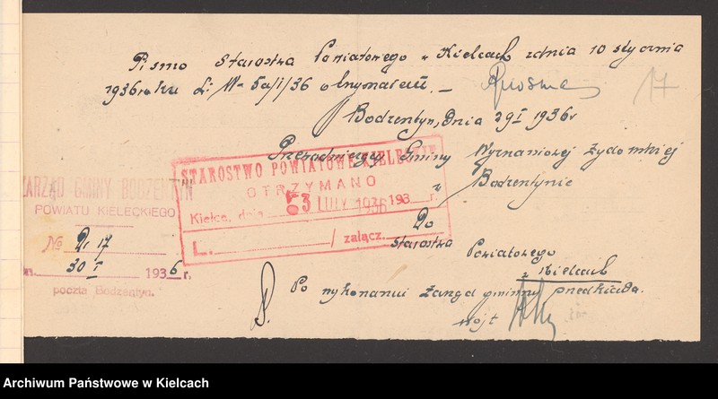 image.from.unit.number "[Protokoły z lustracji gospodarki gminy wyznaniowej żydowskiej w Bodzentynie]"