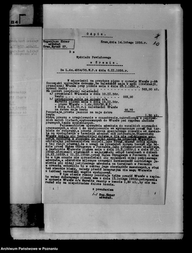 Obraz 14 z jednostki "/Ochrona prawna urzędników/ obraza urzędów i urzędników"