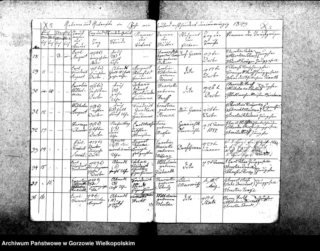 image.from.unit.number "Duplikate der Kirchenbücher von Gennin (Jenin), Dühringshof (Bogdaniec), Friedrichsberg (Motylewo), Neu Gennin,"