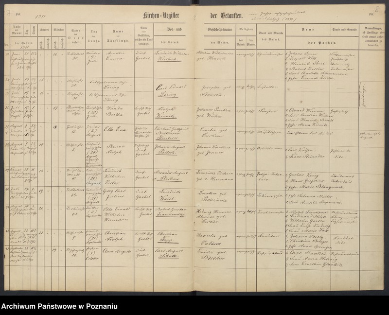 Obraz 7 z jednostki "[Akta urodzeń i chrztów, ślubów, zgonów]"