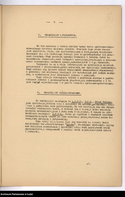 Obraz 8 z jednostki "[Półroczne sprawozdania wojewody z życia polskich organizacji związkowych i stowarzyszeń]"