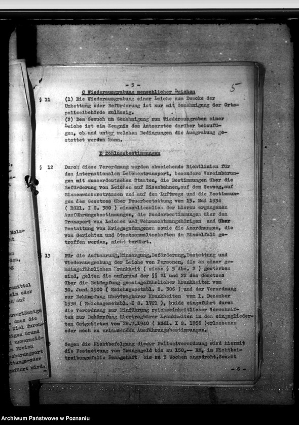 Obraz 8 z jednostki "Leichenwesen. Genuss von Äther. Ungenügend begrabene Leichen polnischer Soldaten. Feuerbestattungsverein"