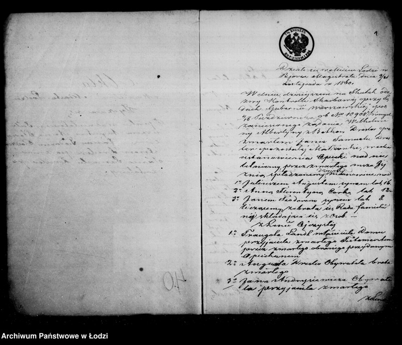 Obraz 5 z jednostki "Akta tyczące się ustanowienia opieki nad nieletnimi Juliuszem Augustem, Anną Florentyną i Janem Teodorem rodzeństwem Dresler po zmarłym Janie Samuelu Dresler"