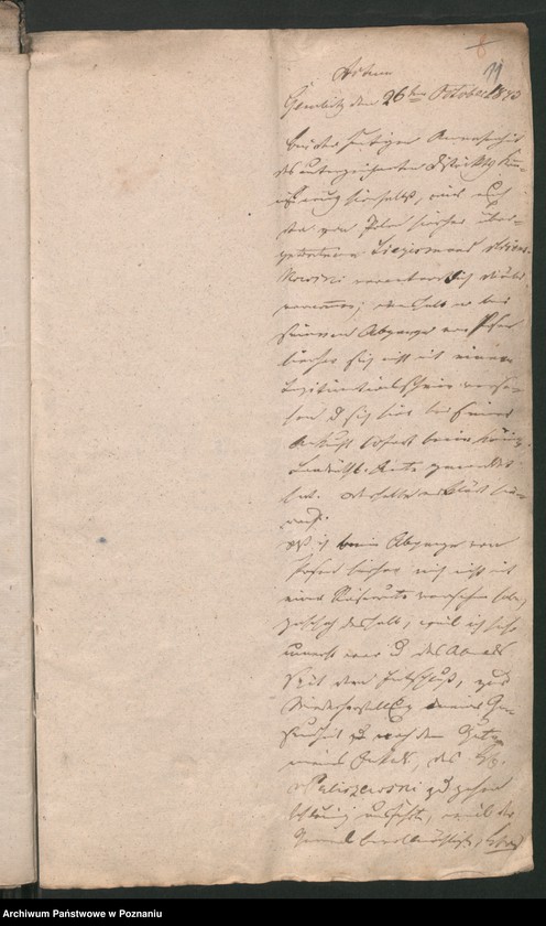 Obraz 16 z jednostki "A. betr. die polizeiliche Beaufsichtigung des polnischen Überläufers Sigismund von Więckowski zu Gembitz"