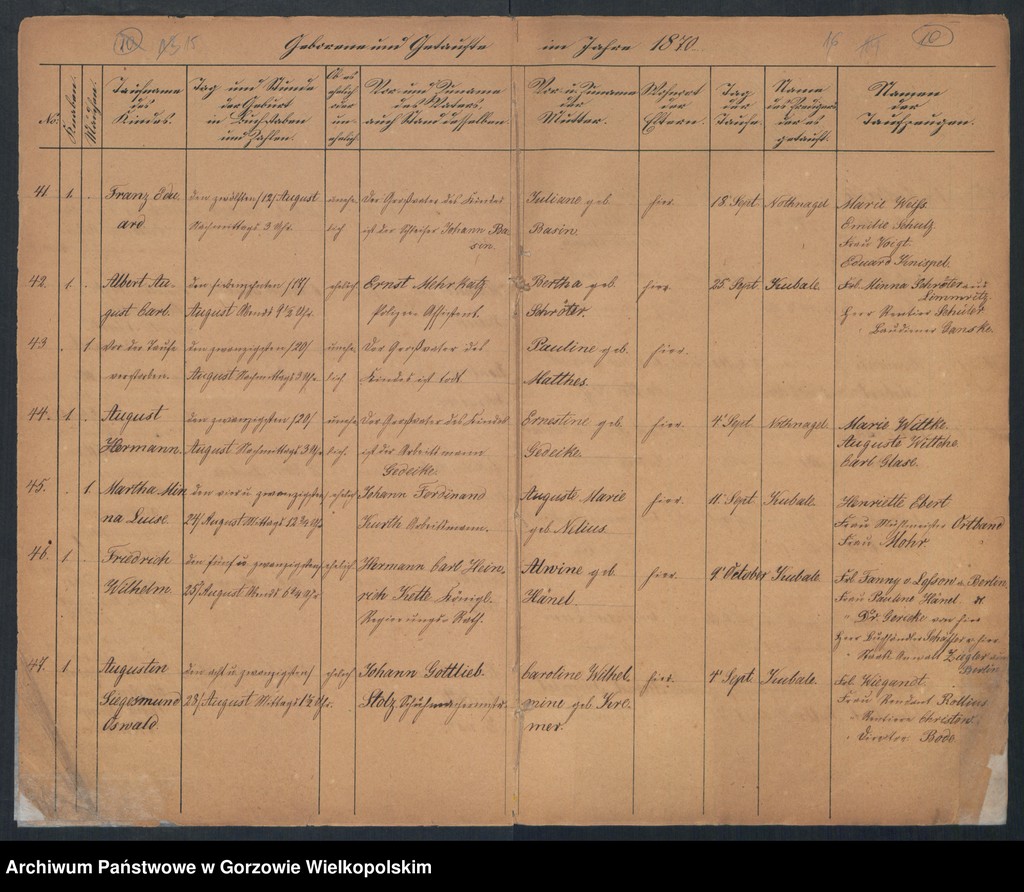 image.from.unit.number "Duplikate der Kirchenbücher Concordien Kirche zu Landsberg an der Warthe"