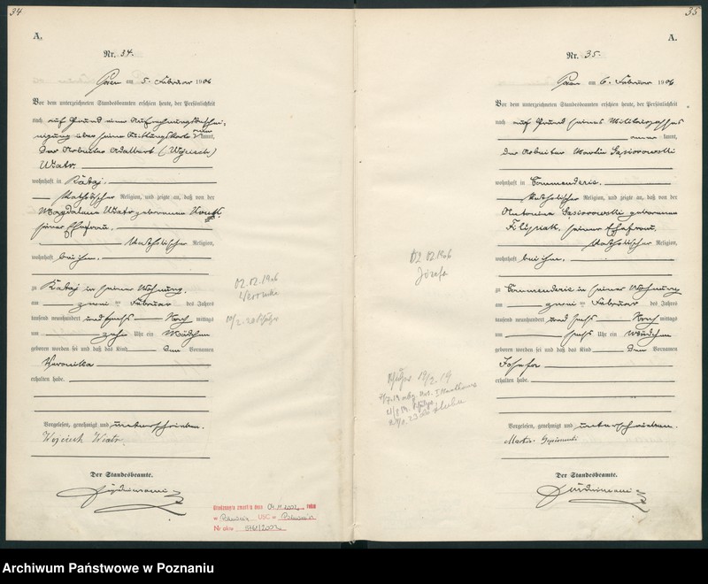 Obraz 20 z jednostki "Księga miejscowa urodzeń"