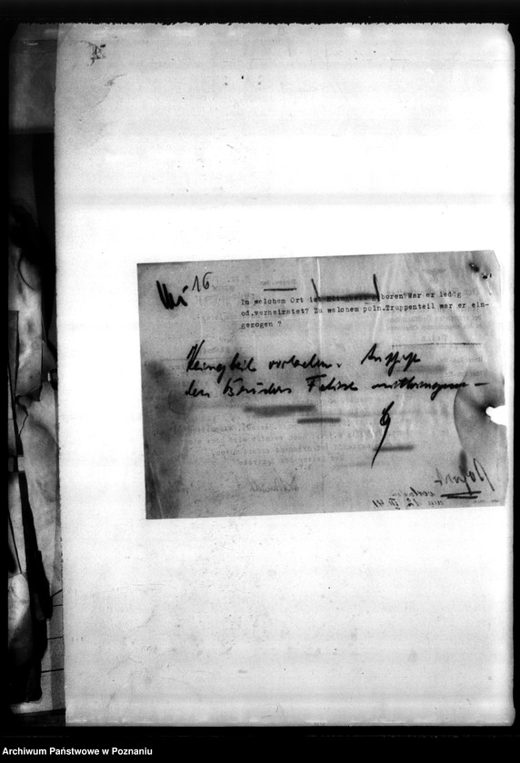 Obraz 20 z jednostki "Korespondencja w sprawie miejscowych Niemców, którzy zginęli w 1939 roku L - Z"