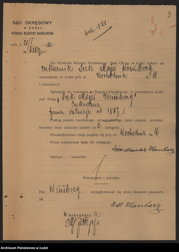 Obraz 5 z jednostki "Icek Maier Weinberg- cukiernia"