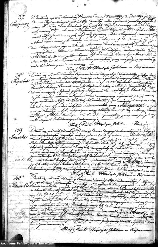 image.from.unit.number "Duplikat Aktów Urodzenia, Małżeństwa i Zeyscia Parafia Kopciowo z Roku 1854"