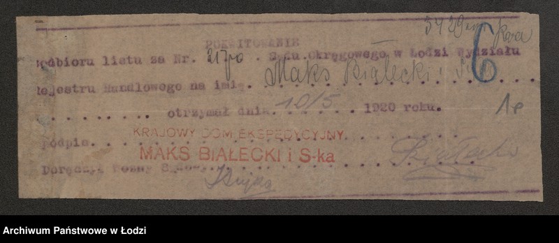 Obraz 12 z jednostki "Krajowy Dom Ekspedycyjny Ludwik Feygin i ska"