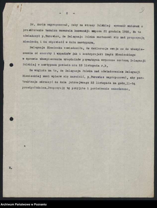 Obraz 11 z jednostki "[Rokowania polsko-niemieckie w sprawach ubezpieczeń społecznych]"