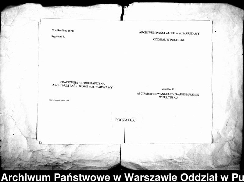 Obraz 1 z jednostki "Akta urodzeń, małżeństw i zgonów"