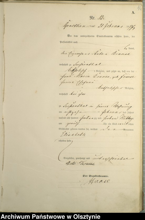 image.from.unit.number "Geburts-Haupt-Register Nr 1 - 88"