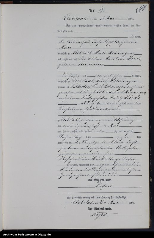 image.from.unit.number "Sterbe-Neben-Register Nr 1 - 46"