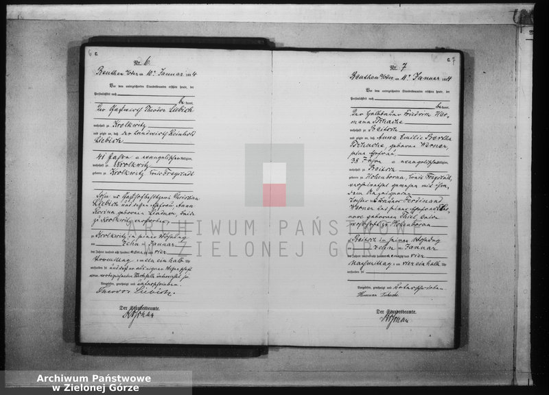 Obraz 8 z jednostki "[Księga aktów zgonów rok 1894 od nr 1 do nr 124]"
