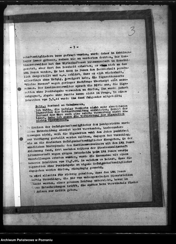 Obraz 7 z jednostki "Meldunki na temat niedociągnięć w rozdziale towarów"