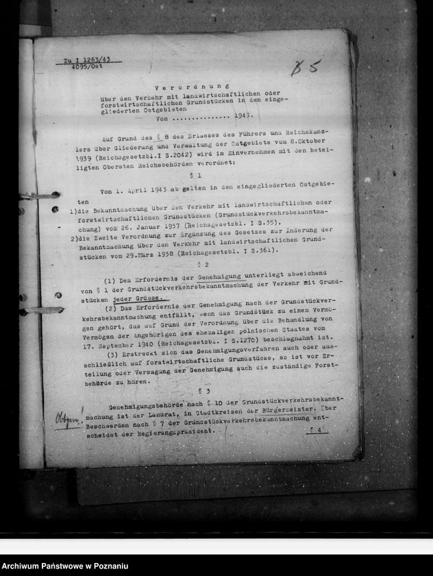 Obraz 9 z jednostki "Grundstücksverkehrsbekanntmachung"