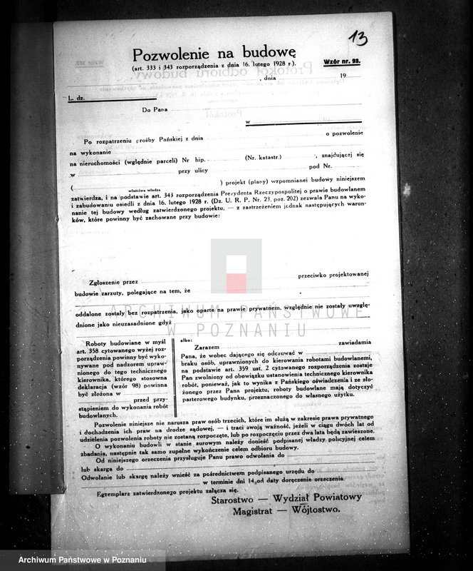 image.from.unit.number "Zatwierdzenie zakładu przemysłowego /cegielni parowej/ własność A. Mueller w Bojanicach pow. leszczyński"