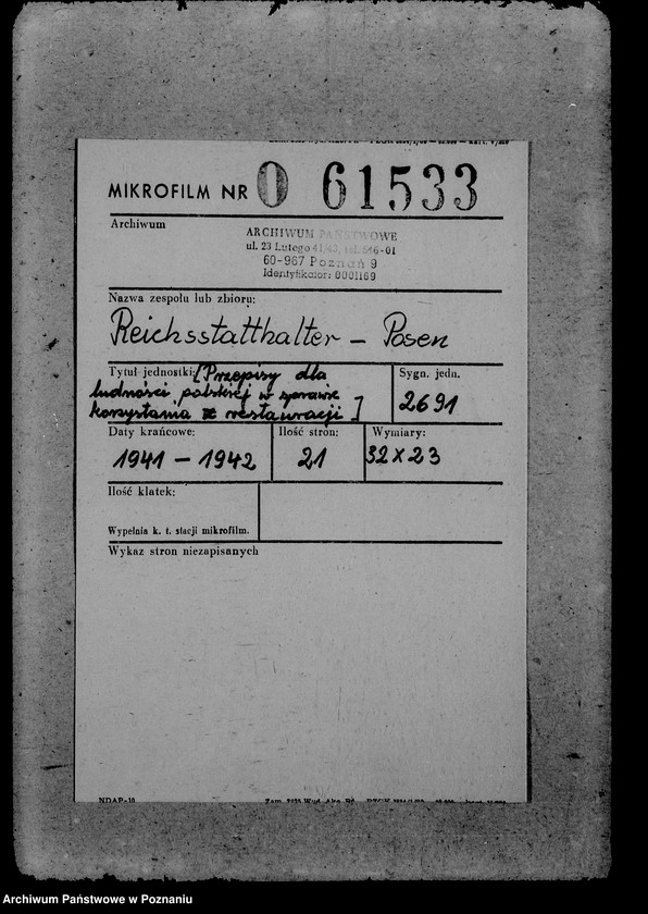 Obraz 2 z jednostki "Przepisy dla ludności polskiej w sprawie korzystania z restauracji"