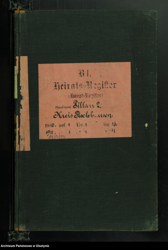 image.from.unit.number "Heiraths-Haupt-Register Nr 1 - 13 i 1 - 31"