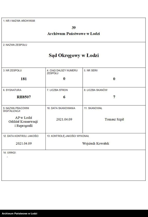 Obraz 1 z jednostki "Eljasz Izbicki- wyrób i sprzedaż wyrobów jedwabnych"