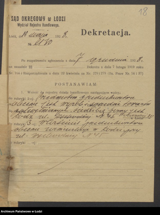 Obraz 20 z jednostki "Mojżesz Budzyner - sprzedaż manufaktury"