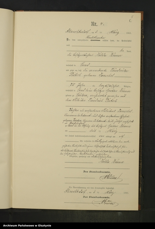 image.from.unit.number "Sterbe-Neben-Register Nr 1 - 25"