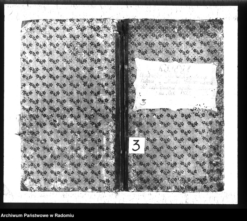 image.from.unit.number "Księga urzędnika stanu cywilnego parafii y miasta Głowaczewa do zapisywania wszelkich aktów na rok 1813"