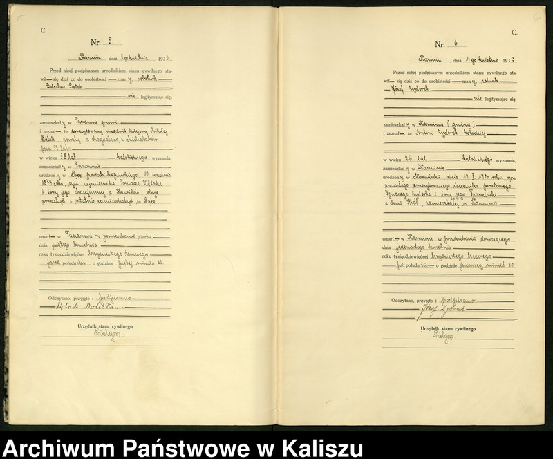 Obraz 6 z jednostki "[Księga zgonów]"