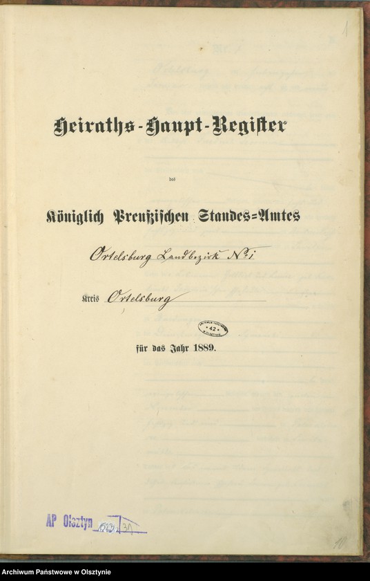 image.from.unit.number "Heiraths-Haupt-Register Nr 1 - 14"