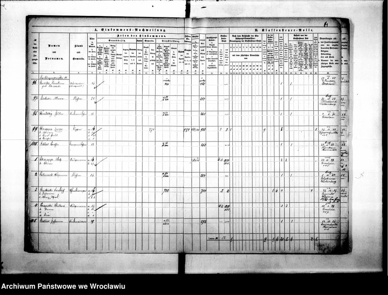 image.from.unit.number "Klassensteuerrolle nebst Eikommens - Nachweisung"