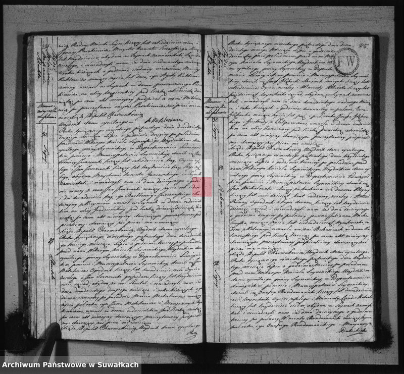 image.from.unit.number "Akta stanu cywilnego zeszłych w gminie seyneńskiey od 1-go stycznia 1815 roku."