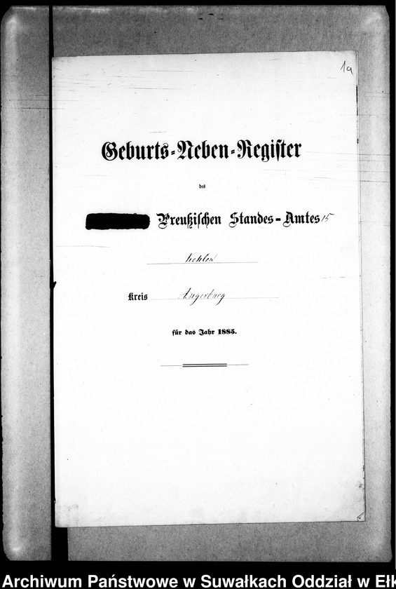 image.from.unit.number "Geburts-Neben-Register des Preussischen Standes-Amtes Kehlen Kreis Angerburg"
