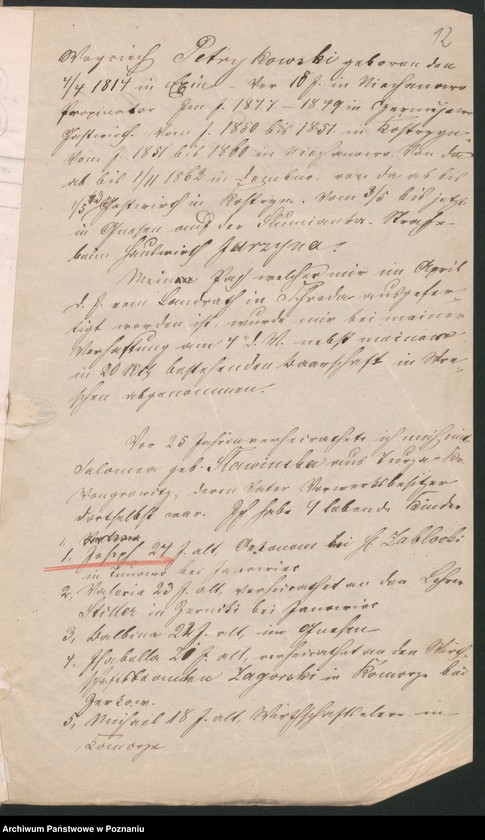 Obraz 16 z jednostki "A. betr. Wojciech Petrykowski, Gastwirt"