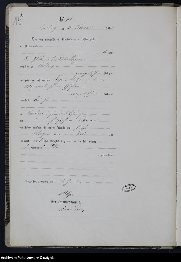 image.from.unit.number "Haupt-Geburts-Register Nr 1 - 125"