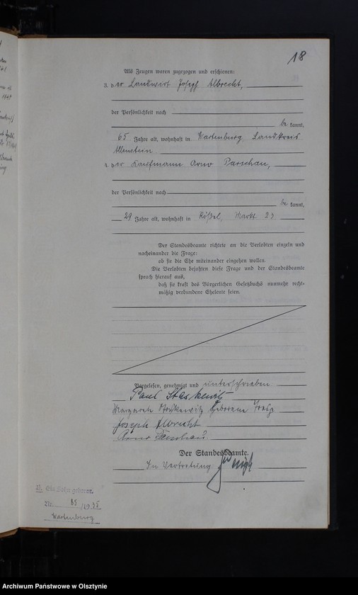 image.from.unit.number "Heirats-Haupt-Register Nr 1 - 45"